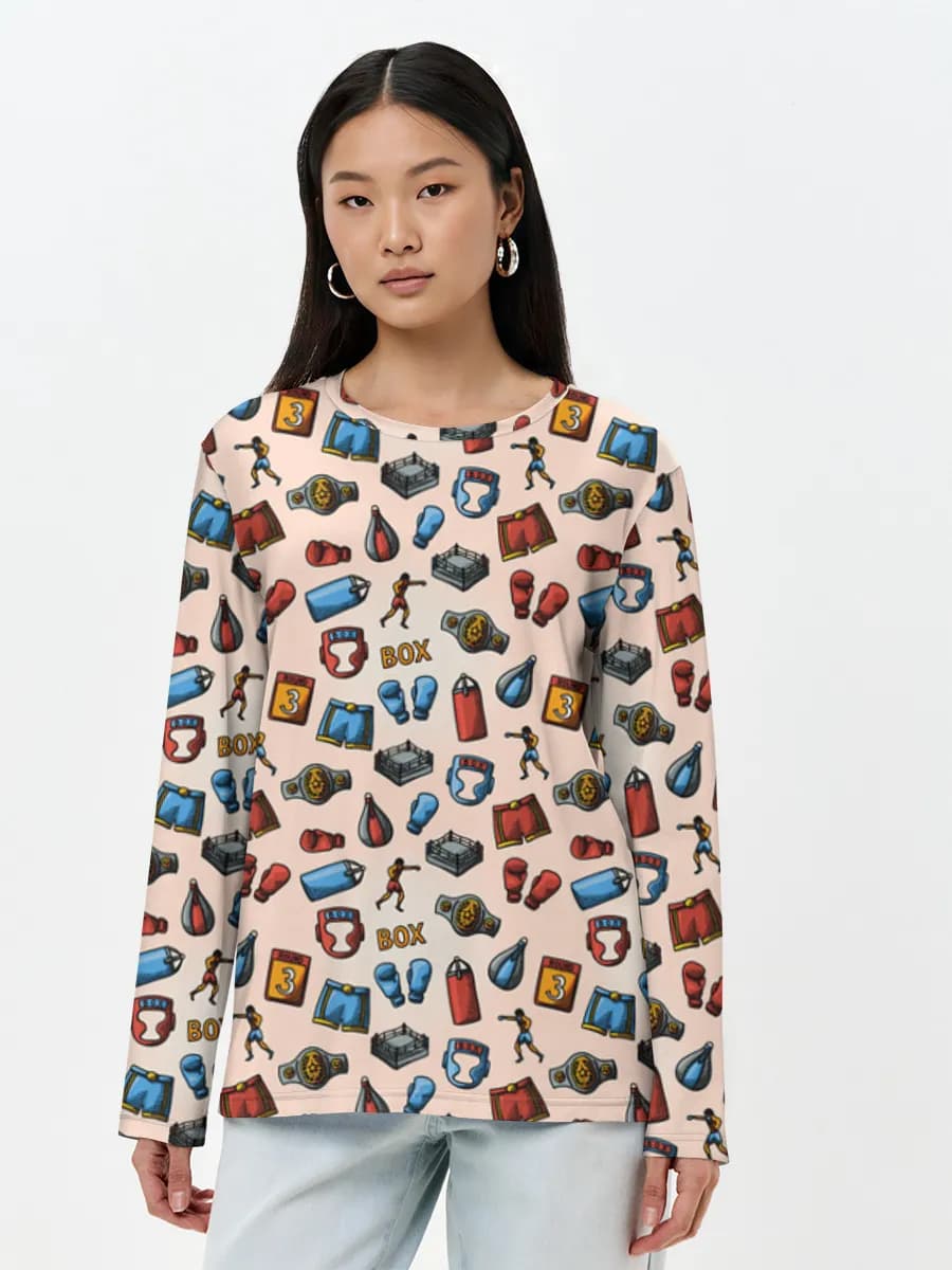 Women's long sleeve shirt. Cotton