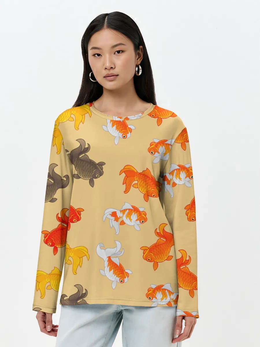 Women's long sleeve shirt. Cotton