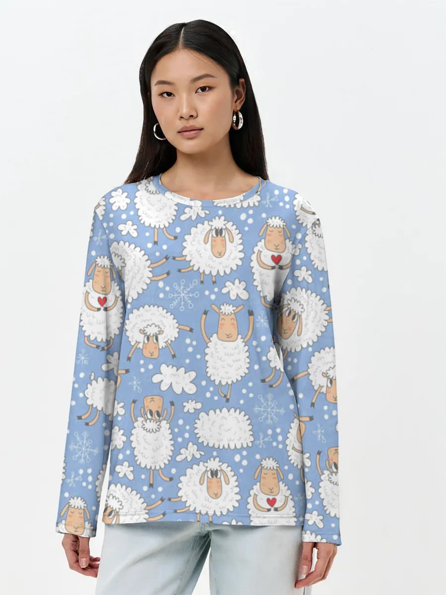 Women's long sleeve shirt. Cotton