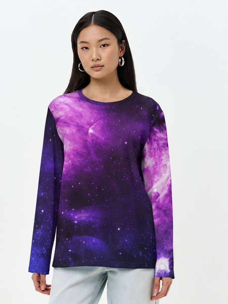 Women's long sleeve shirt. Cotton