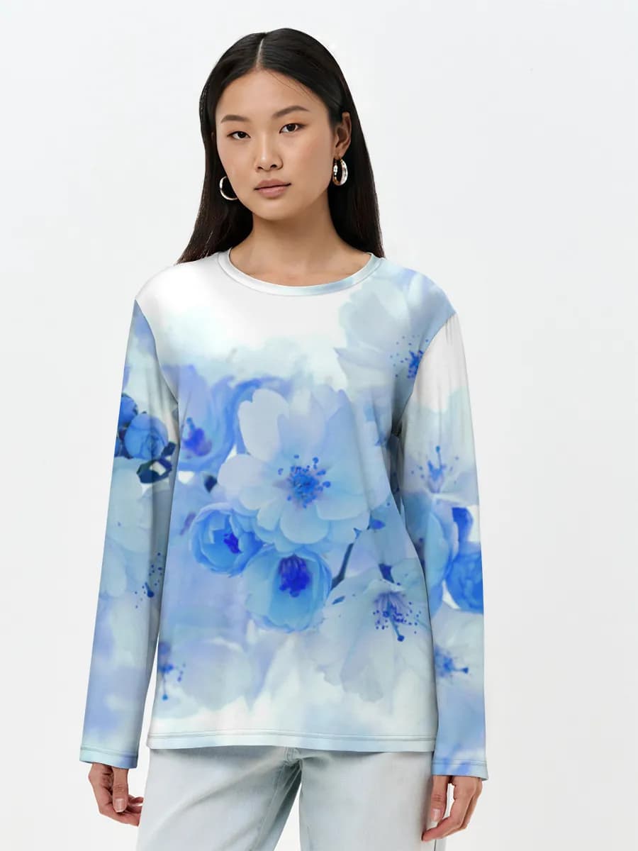Women's long sleeve shirt. Cotton