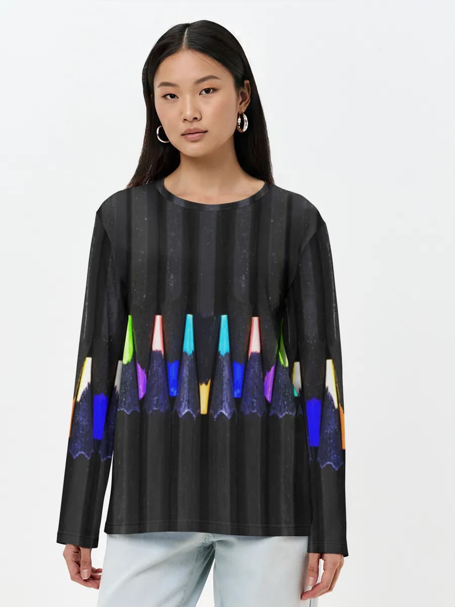 Women's long sleeve shirt. Cotton