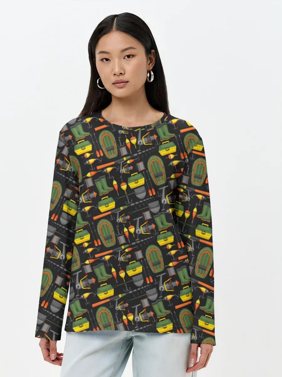 Women's long sleeve shirt. Cotton