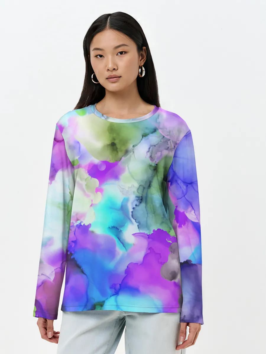 Women's long sleeve shirt. Cotton