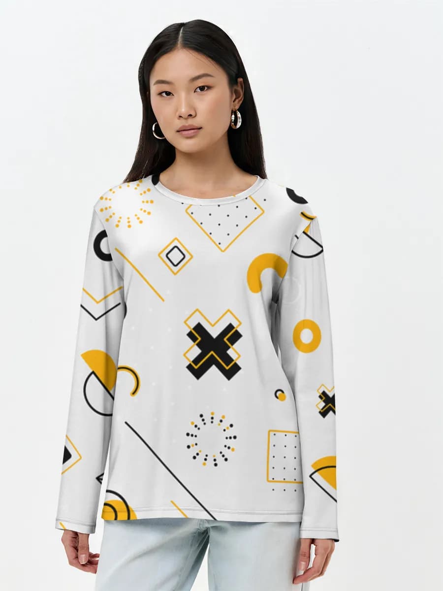 Women's long sleeve shirt. Cotton
