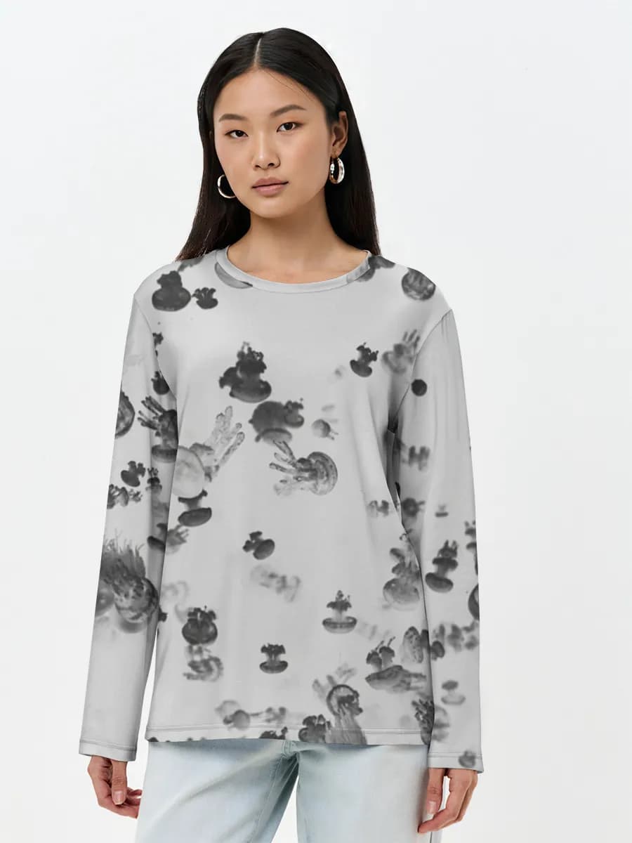 Women's long sleeve shirt. Cotton