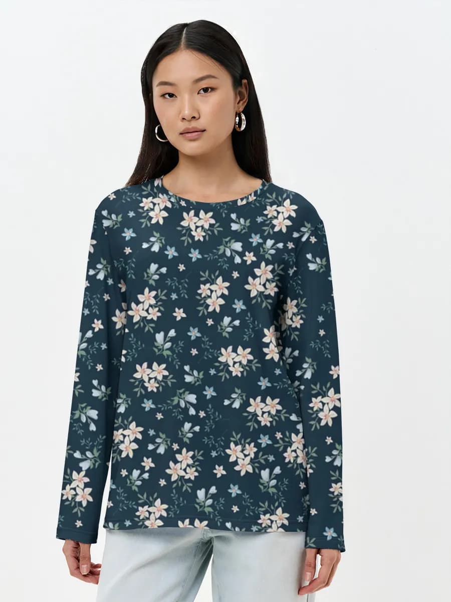 Women's long sleeve shirt. Cotton