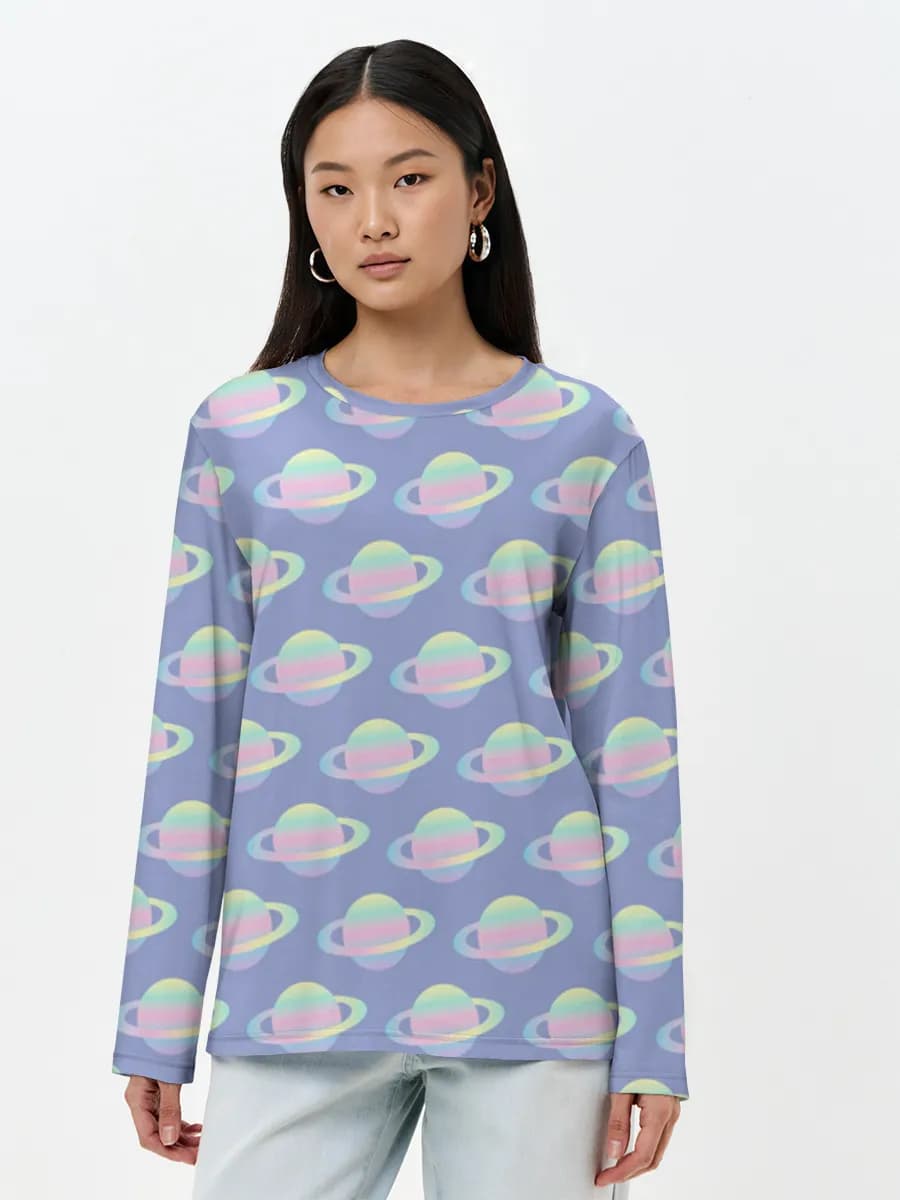 Women's long sleeve shirt. Cotton