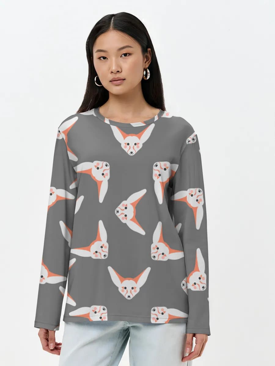 Women's long sleeve shirt. Cotton