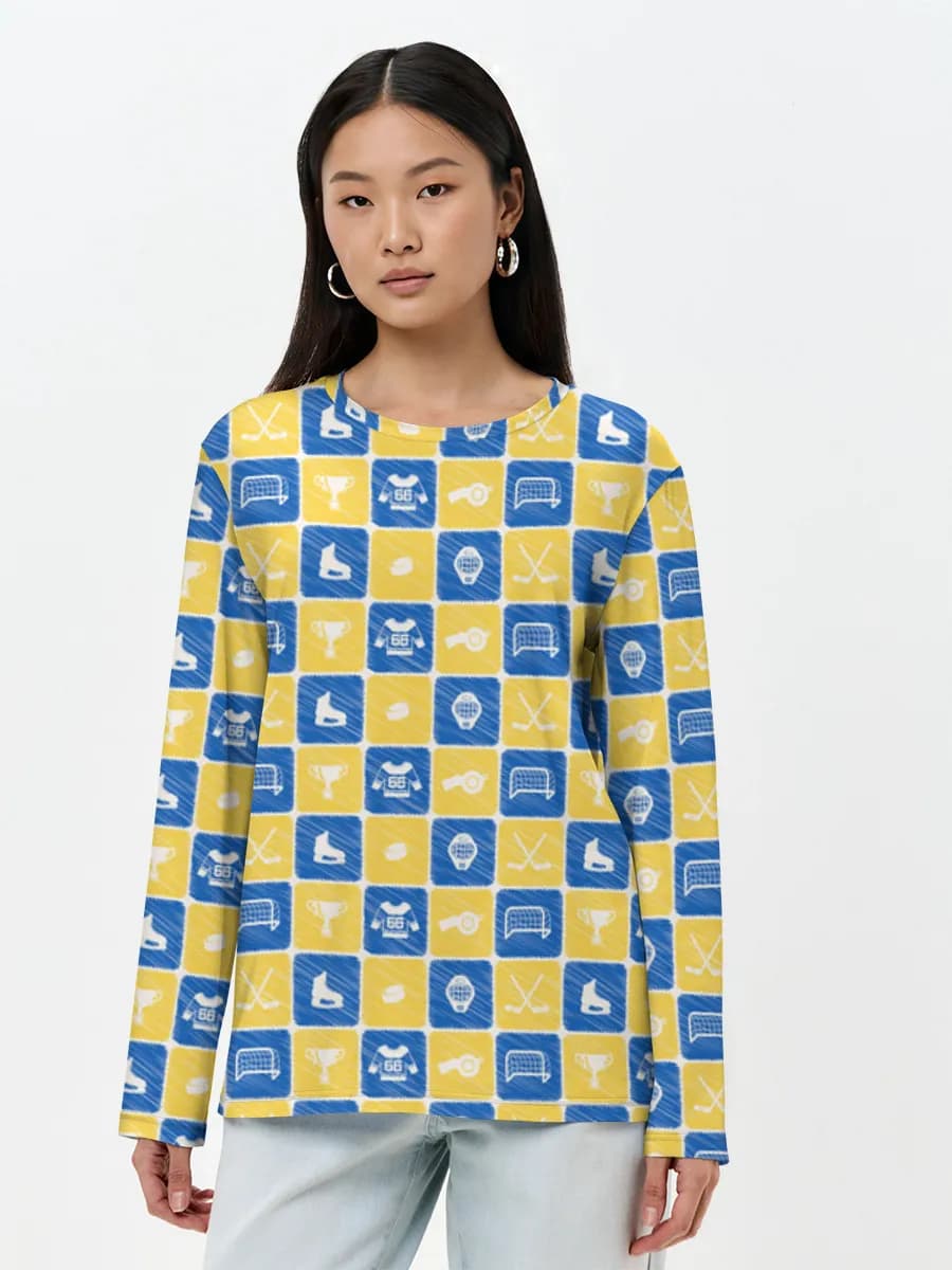 Women's long sleeve shirt. Cotton