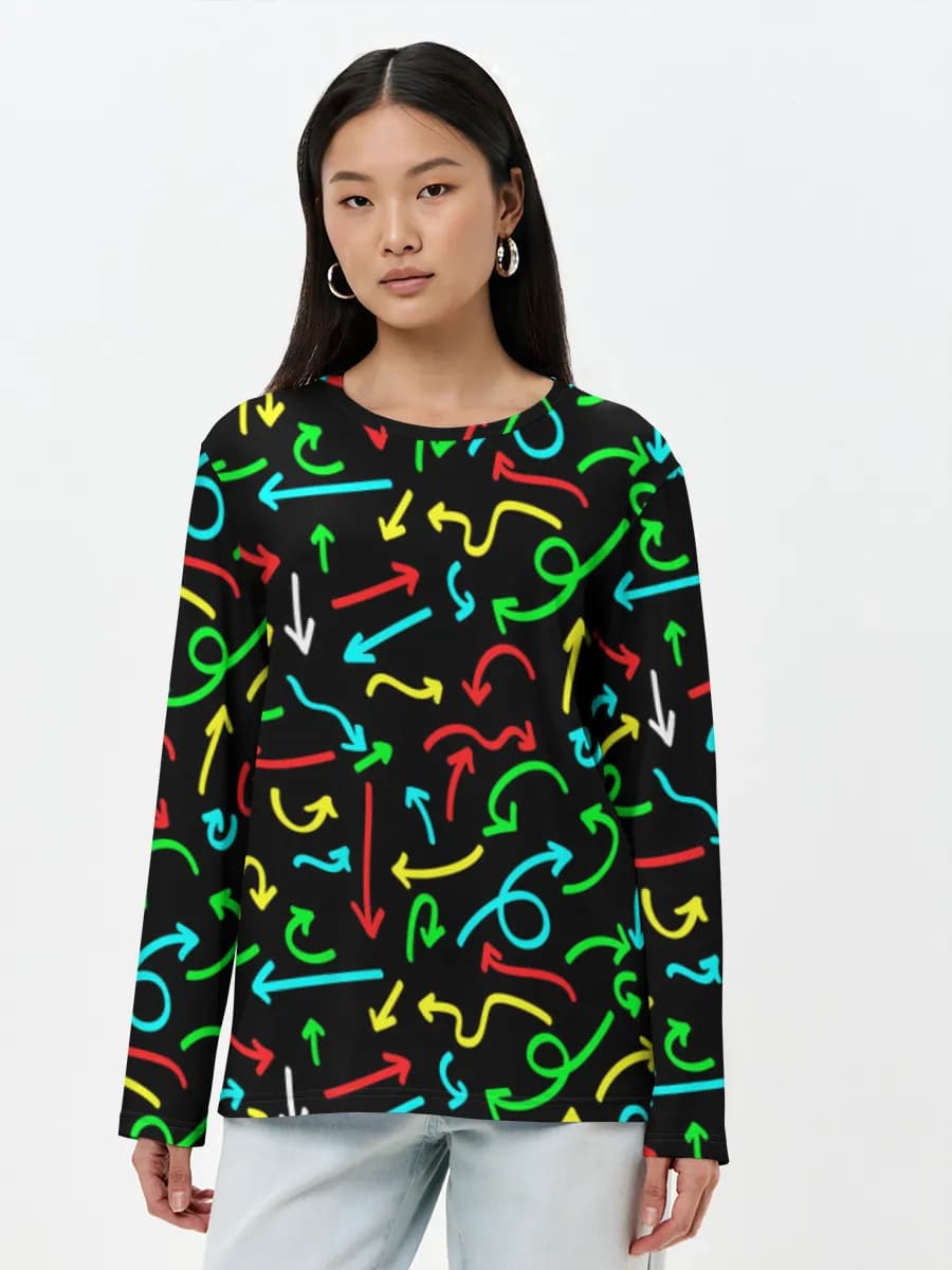 Women's long sleeve shirt. Cotton