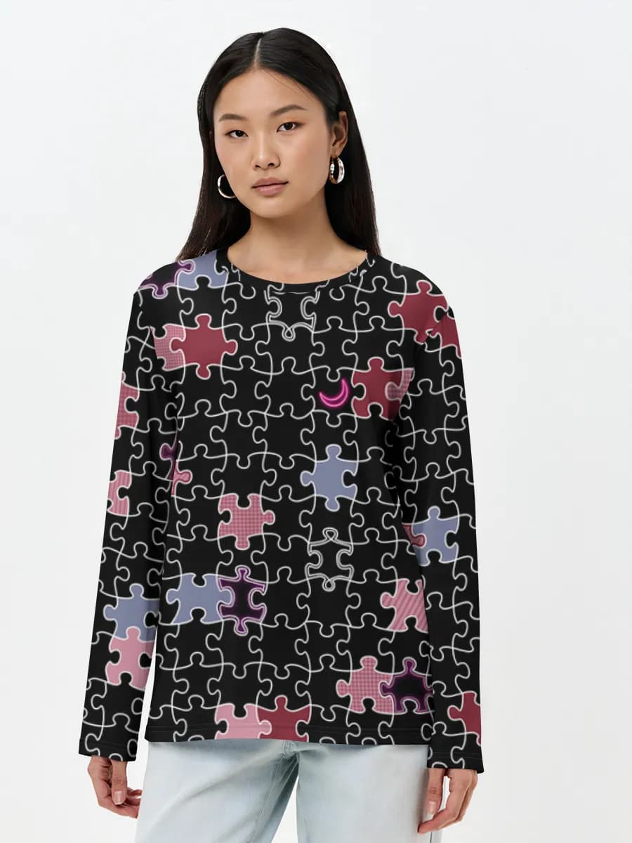 Women's long sleeve shirt. Cotton