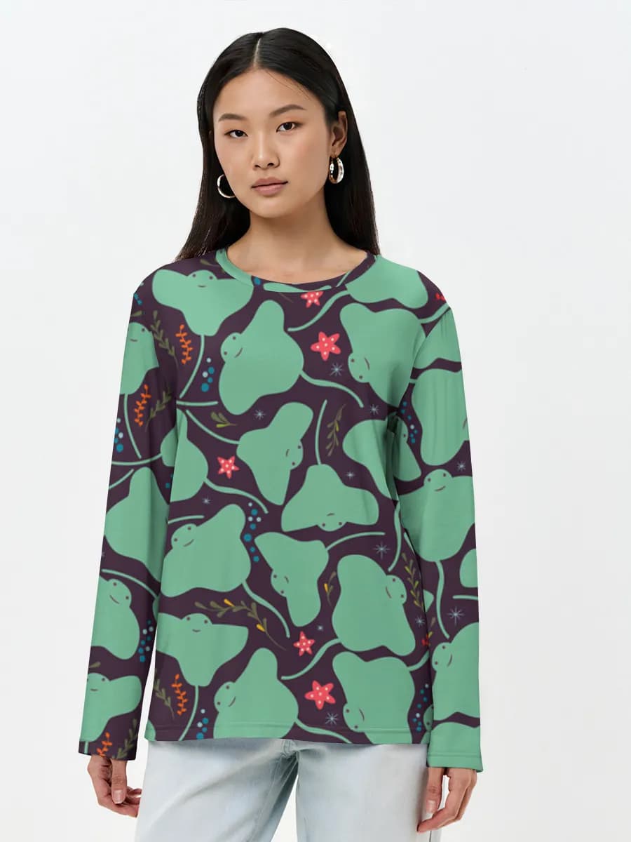 Women's long sleeve shirt. Cotton