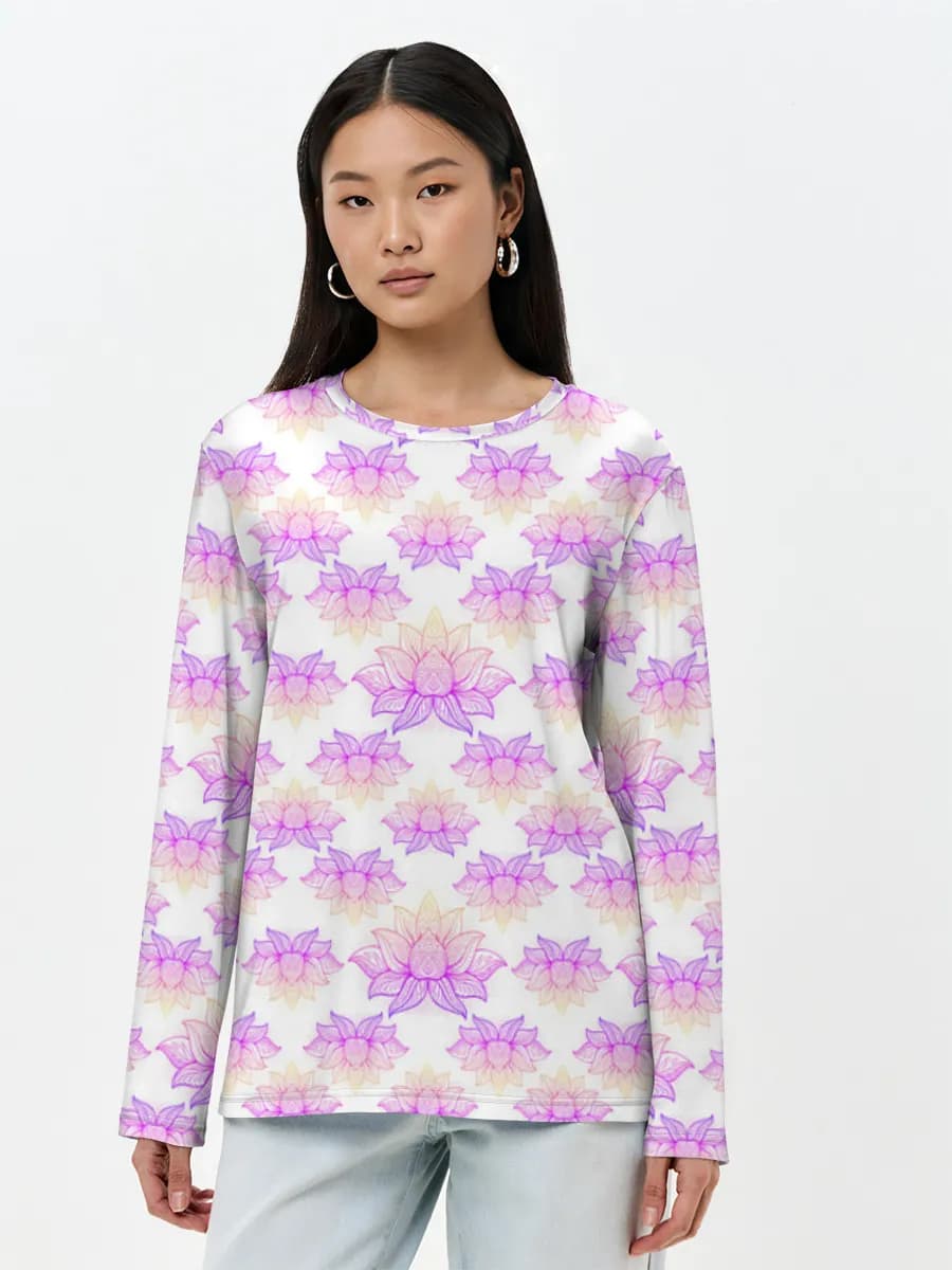 Women's long sleeve shirt. Cotton