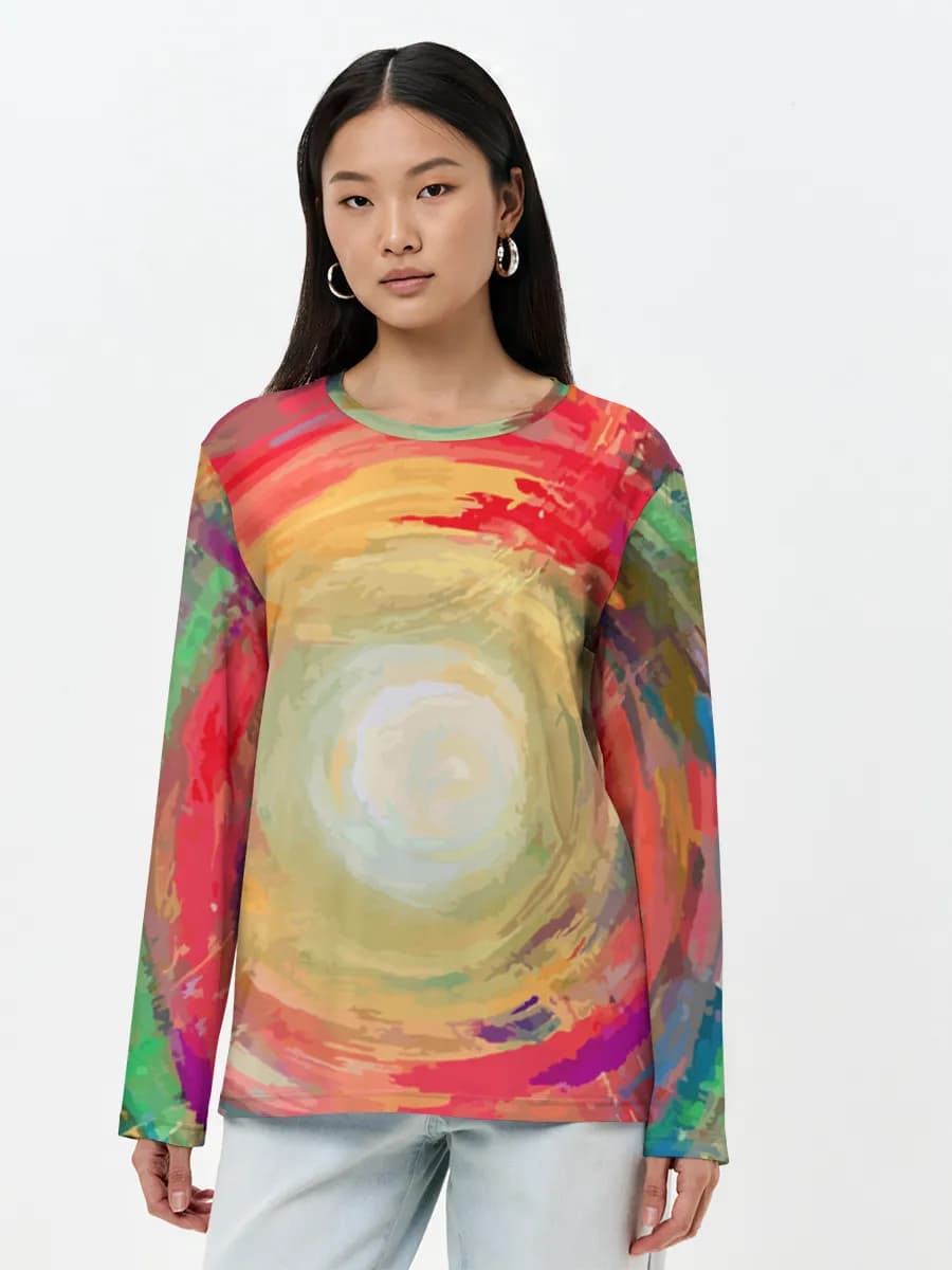 Women's long sleeve shirt. Cotton