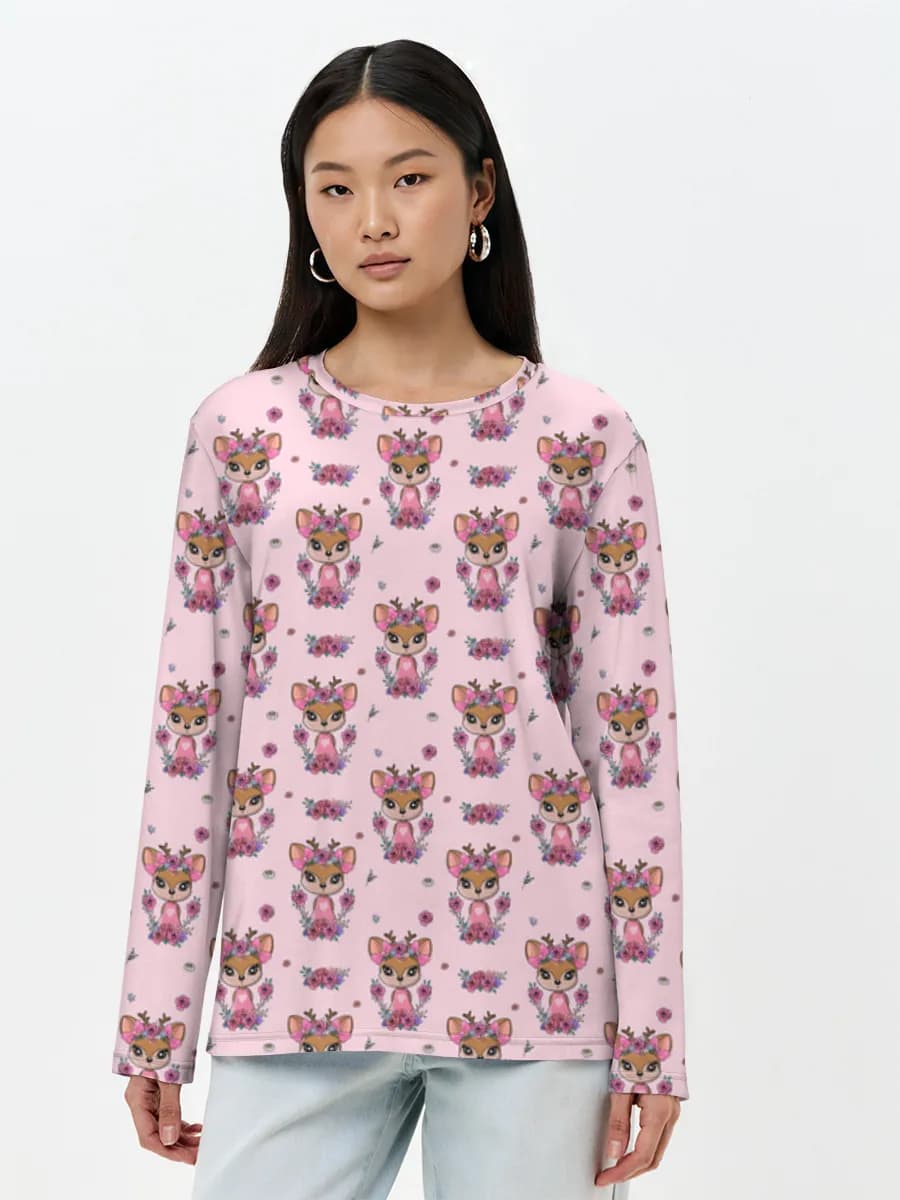 Women's long sleeve shirt. Cotton