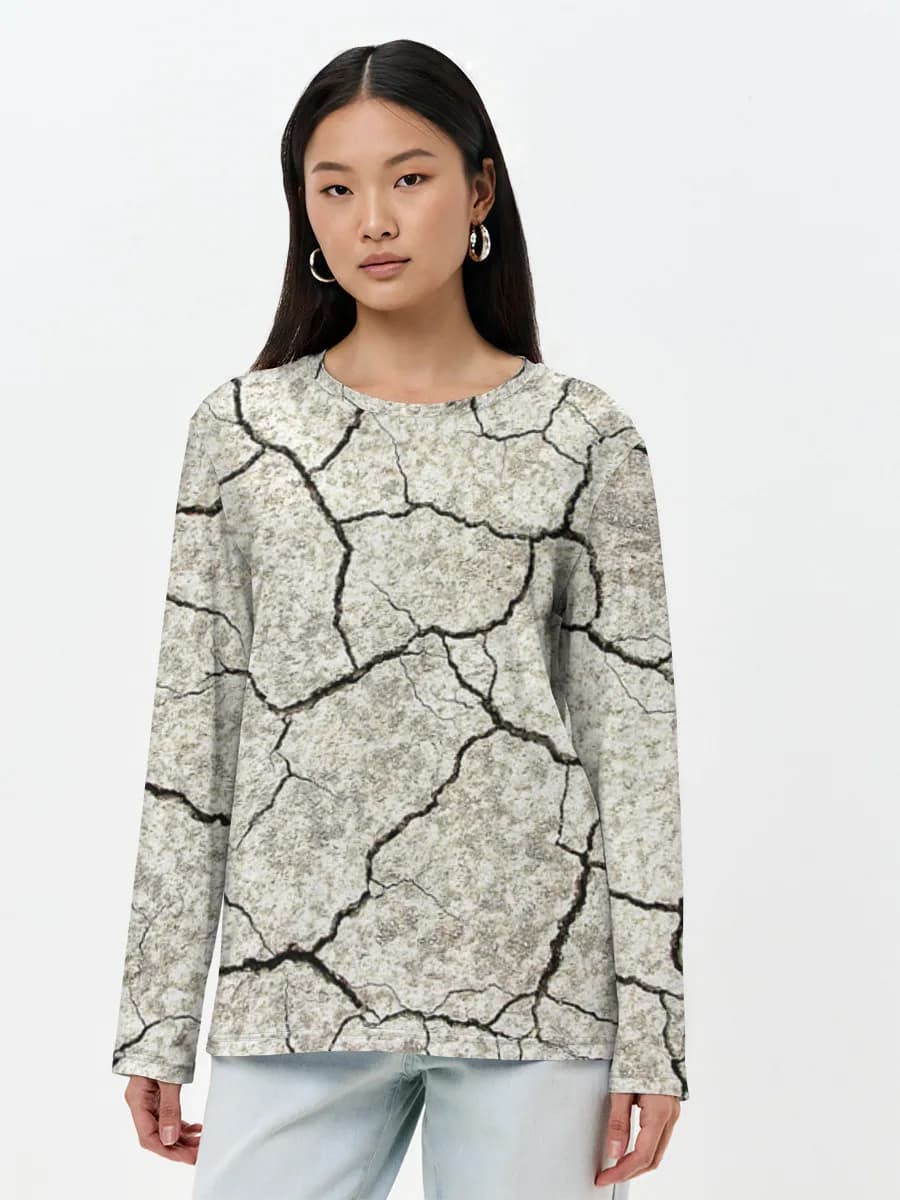 Women's long sleeve shirt. Cotton