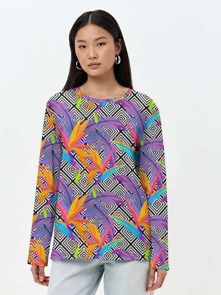 Neon Tropical Bird Of Paradise