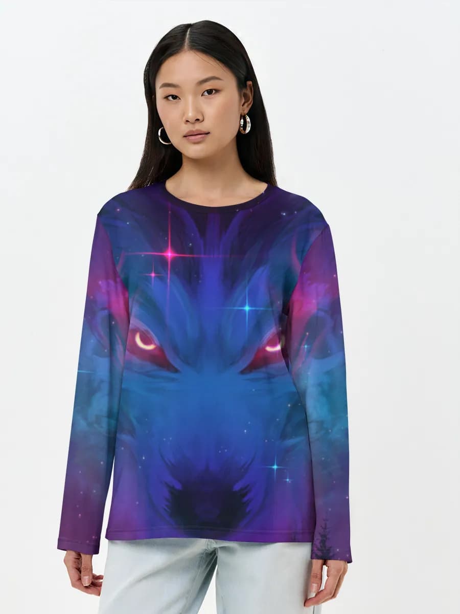Women's long sleeve shirt. Cotton