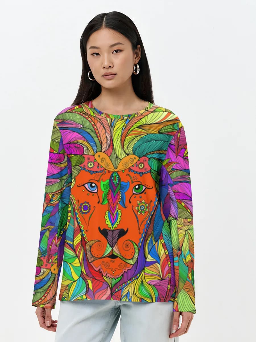 Women's long sleeve shirt. Cotton