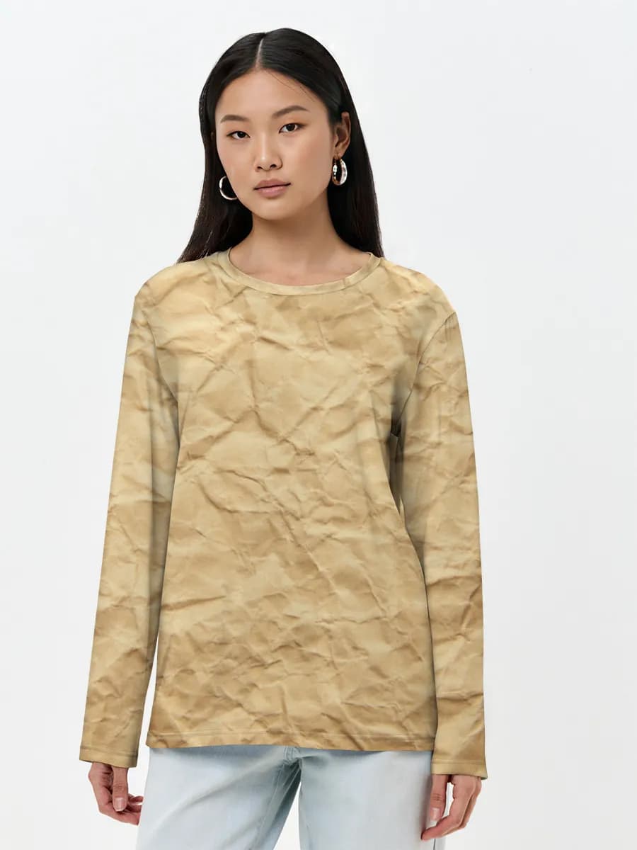 Women's long sleeve shirt. Cotton