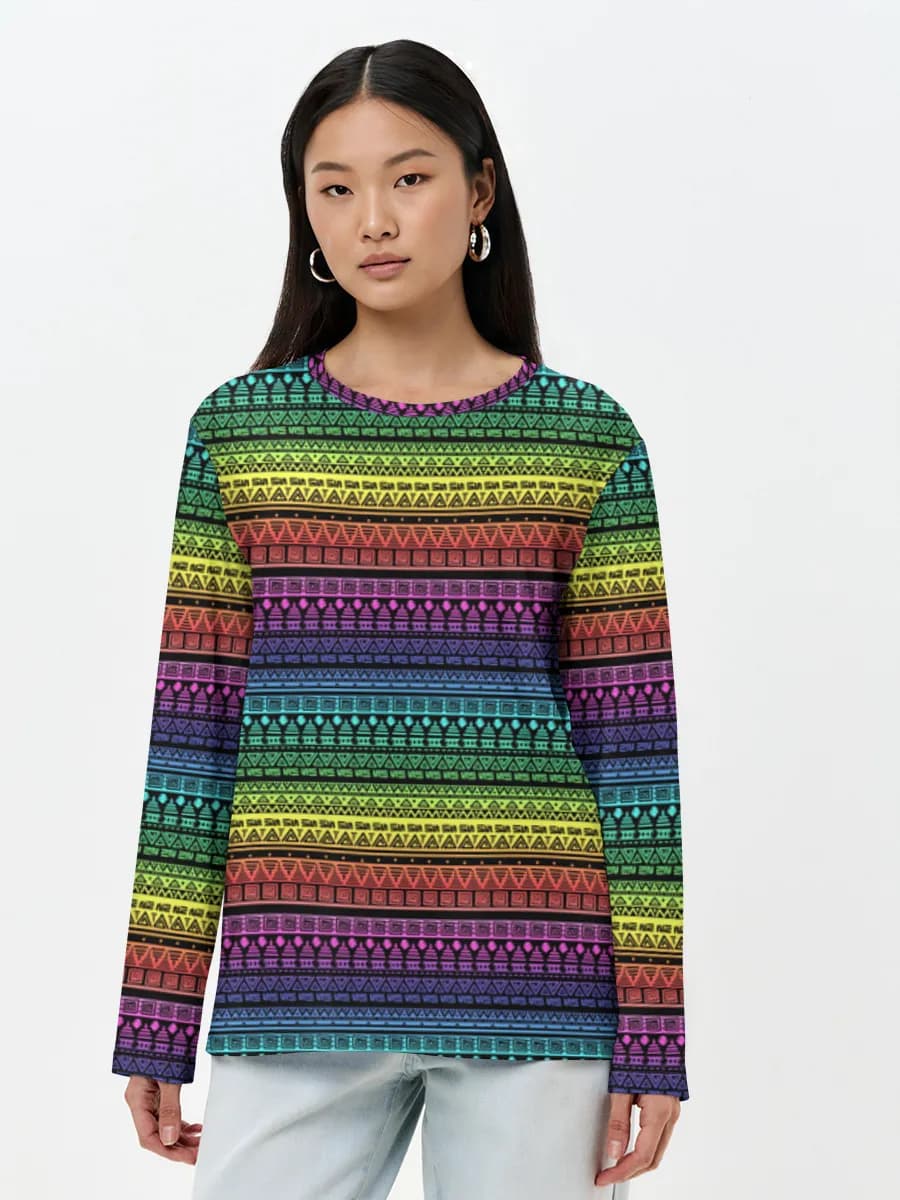 Women's long sleeve shirt. Cotton