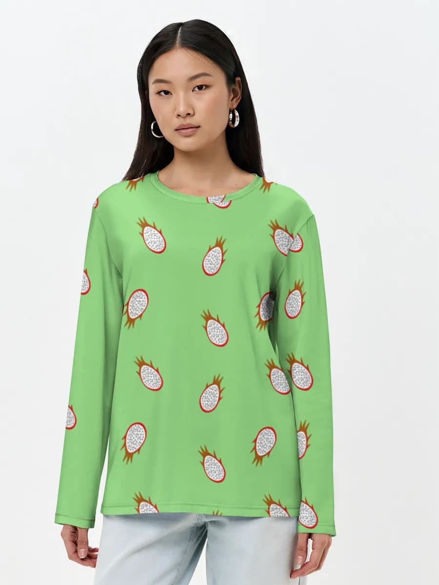 Women's long sleeve shirt. Cotton