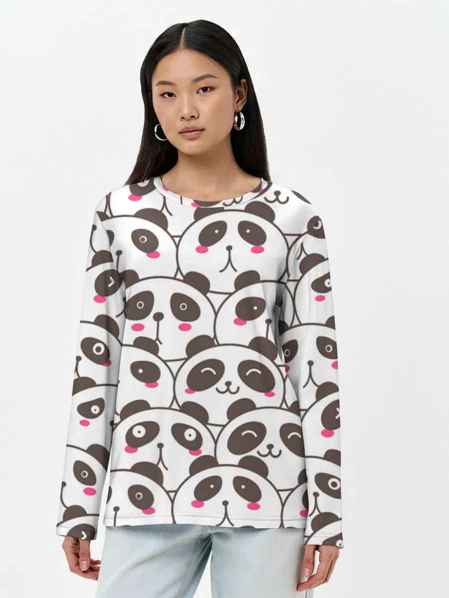 Women's long sleeve shirt. Cotton
