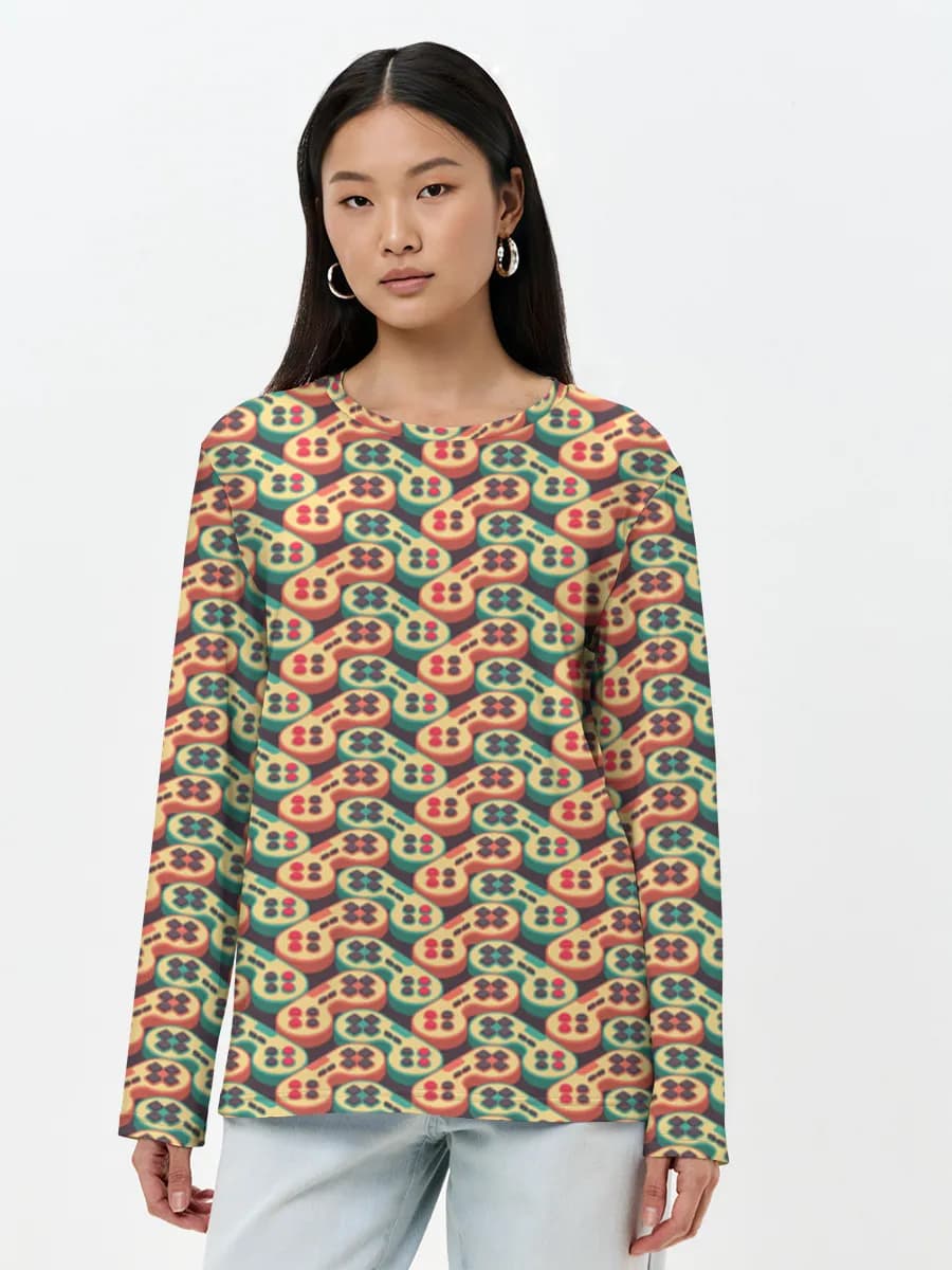 Women's long sleeve shirt. Cotton