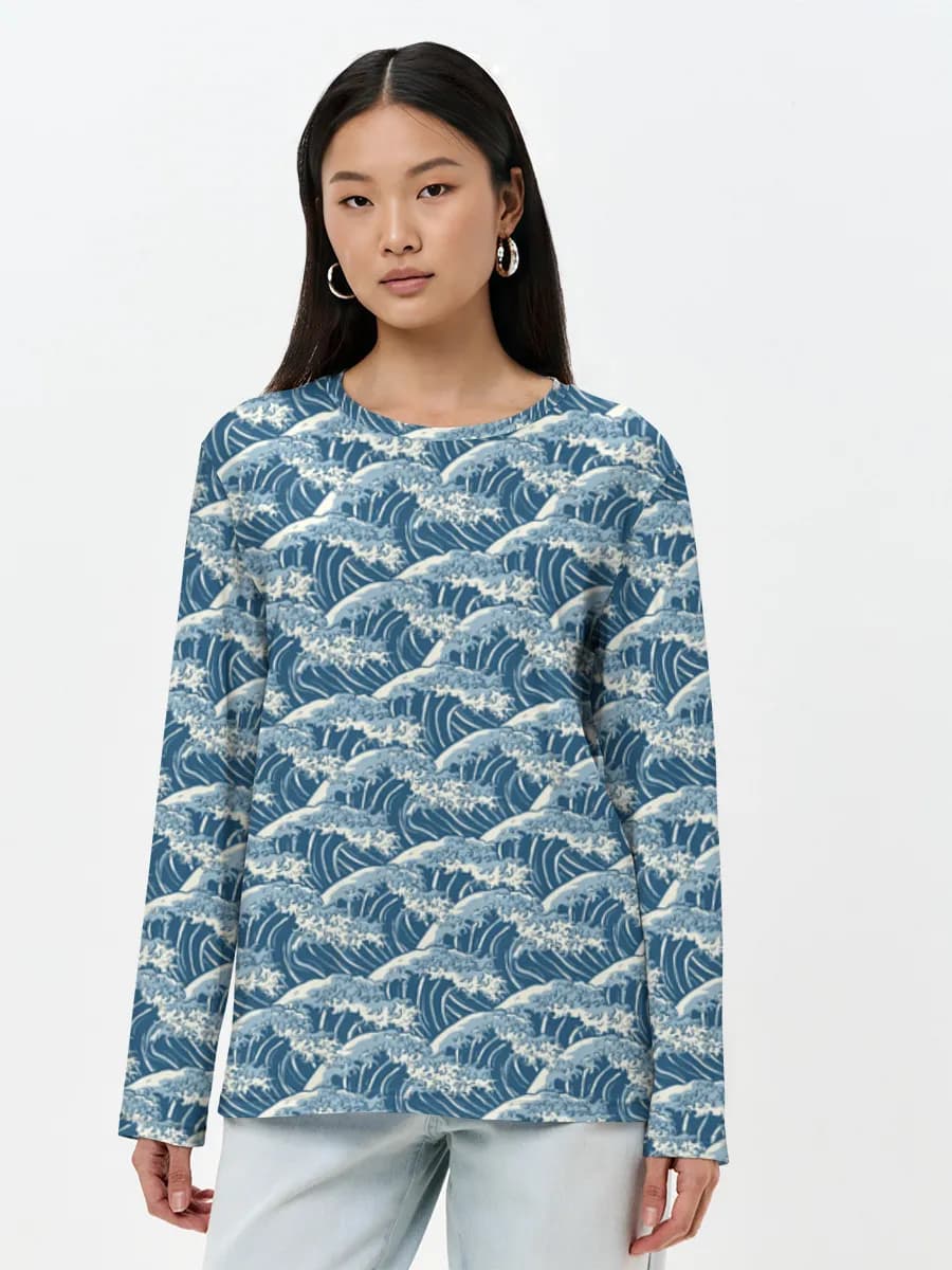 Women's long sleeve shirt. Cotton