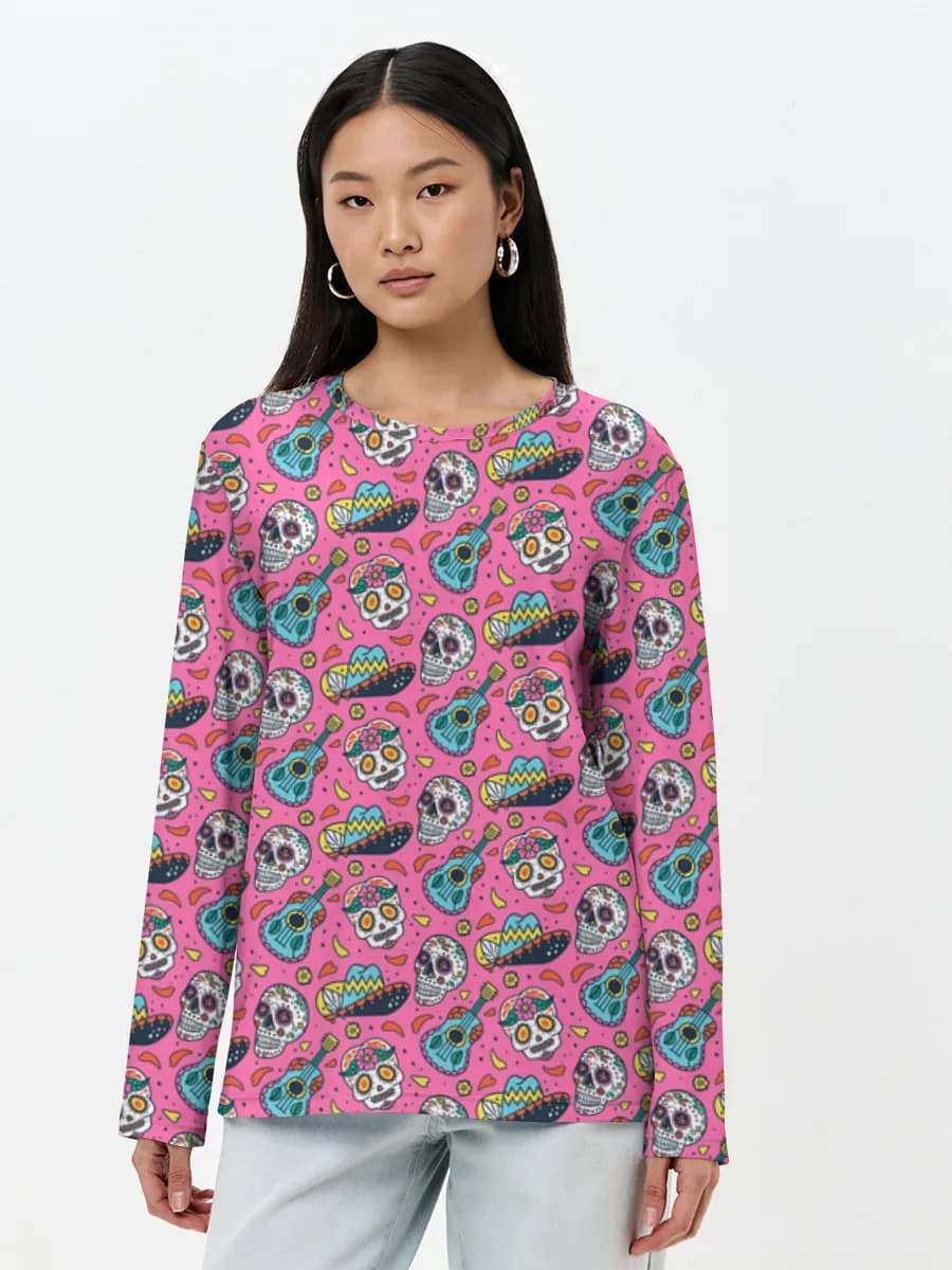 Women's long sleeve shirt. Cotton