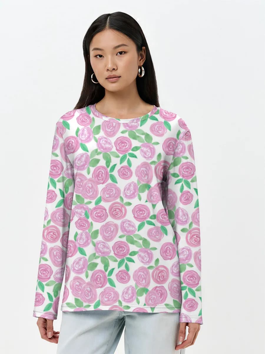 Women's long sleeve shirt. Cotton