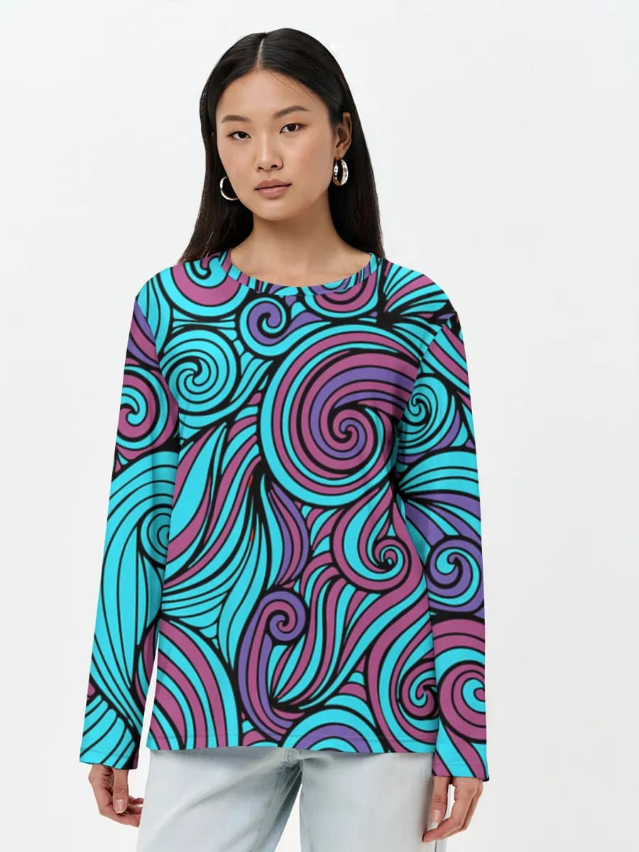 Psychedelic Swirl Waves