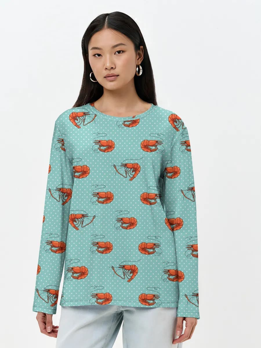 Women's long sleeve shirt. Cotton