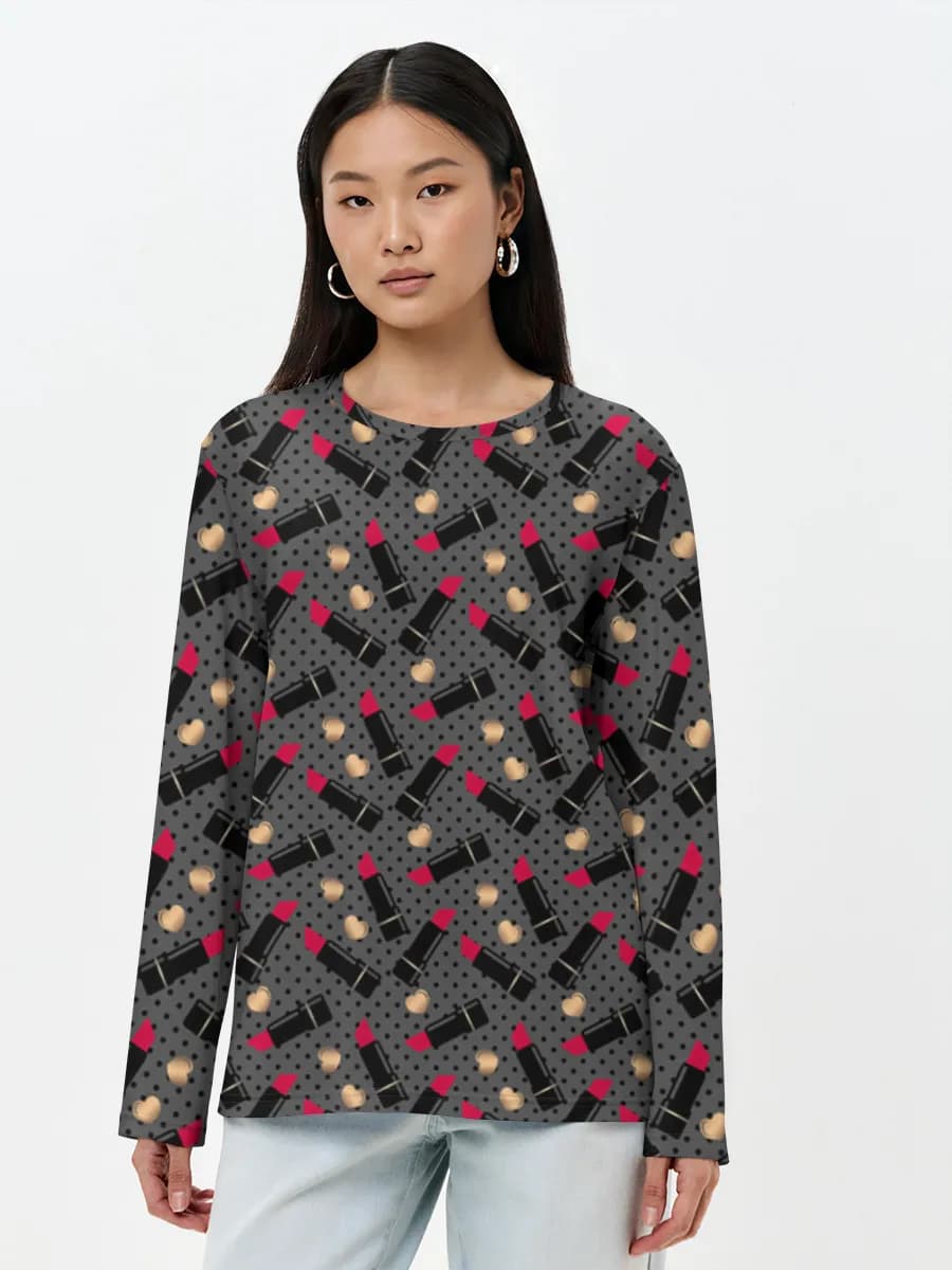 Lipstick Hearts Polka Dots