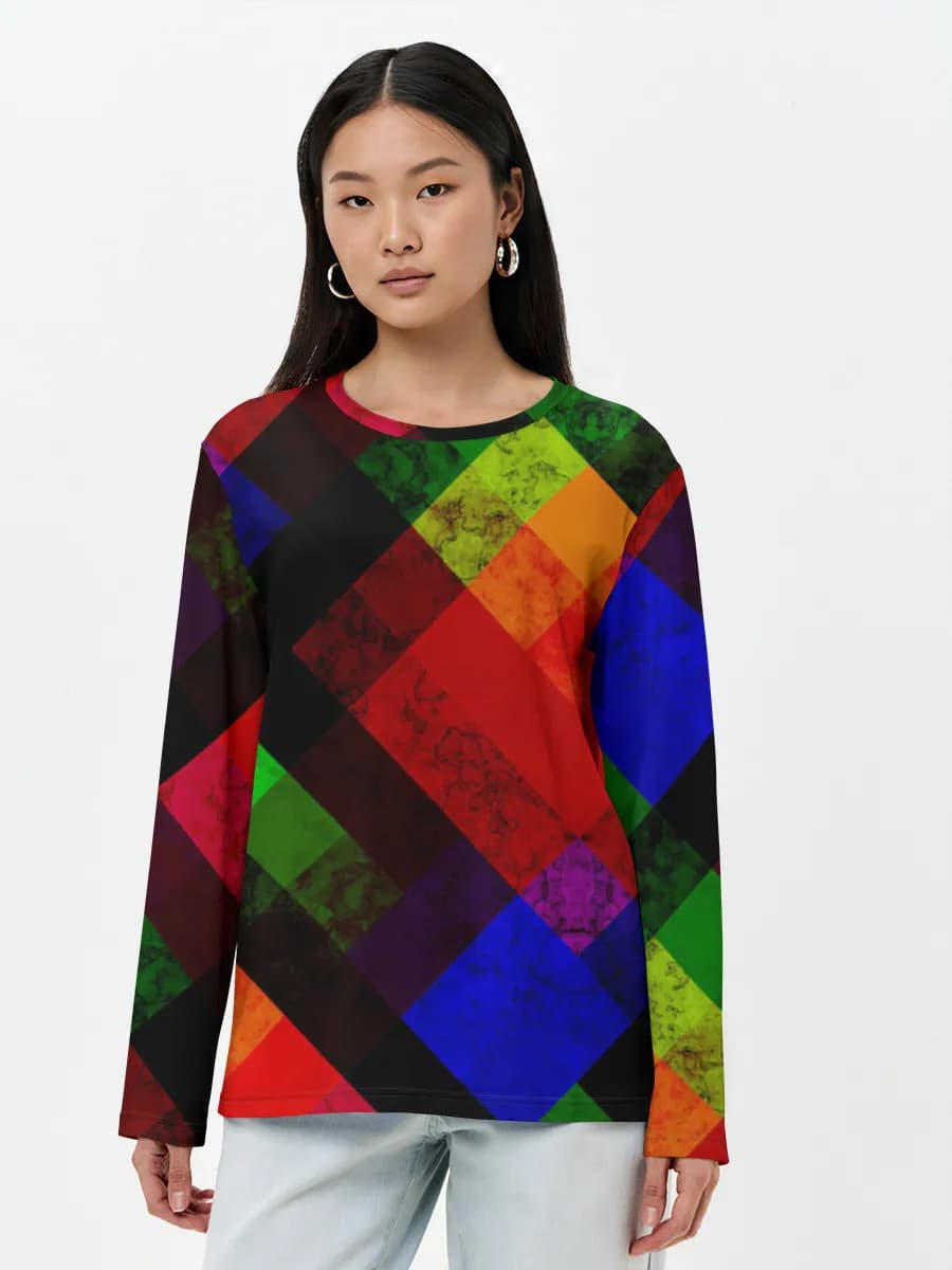Women's long sleeve shirt. Cotton