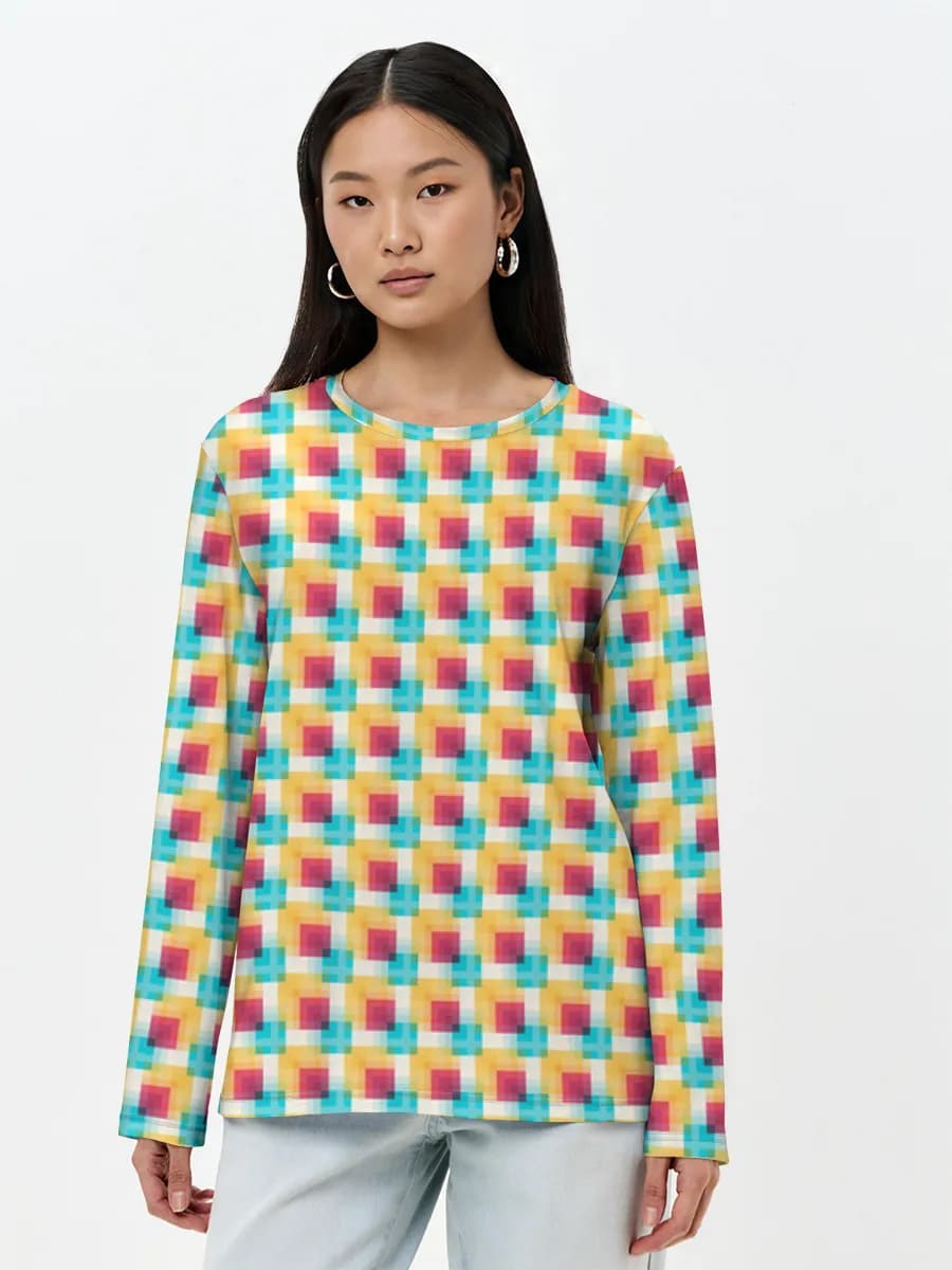 Women's long sleeve shirt. Cotton