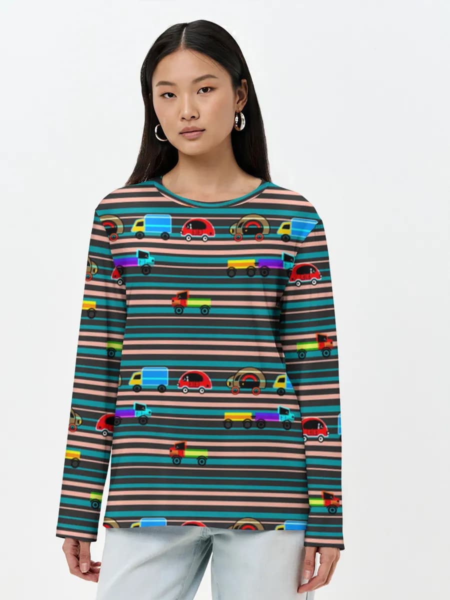 Women's long sleeve shirt. Cotton