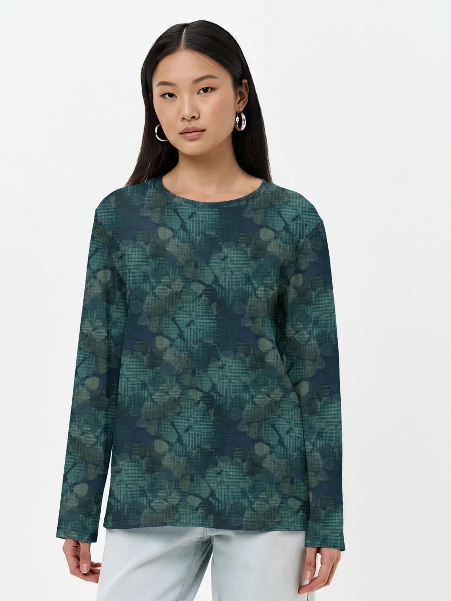 Teal Urban Camo Texture