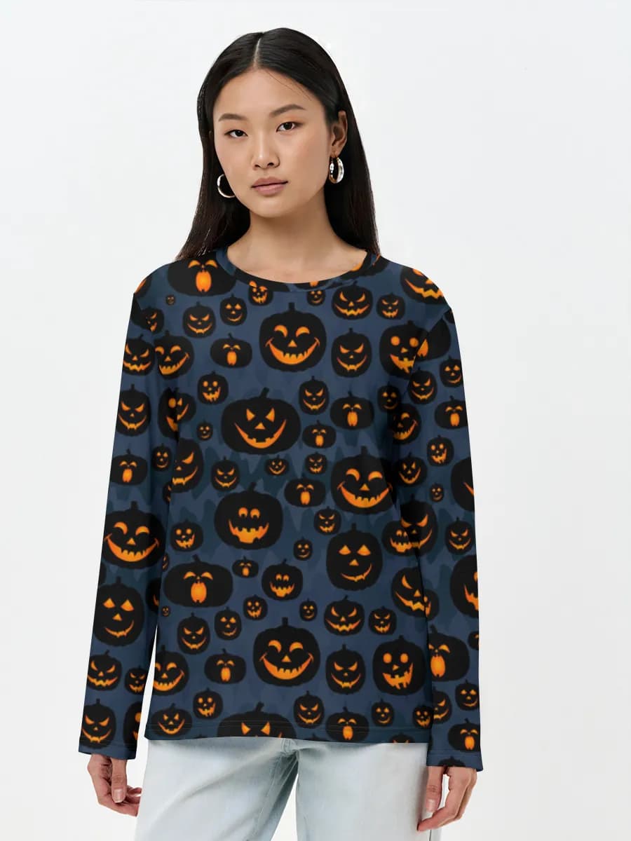 Women's long sleeve shirt. Cotton