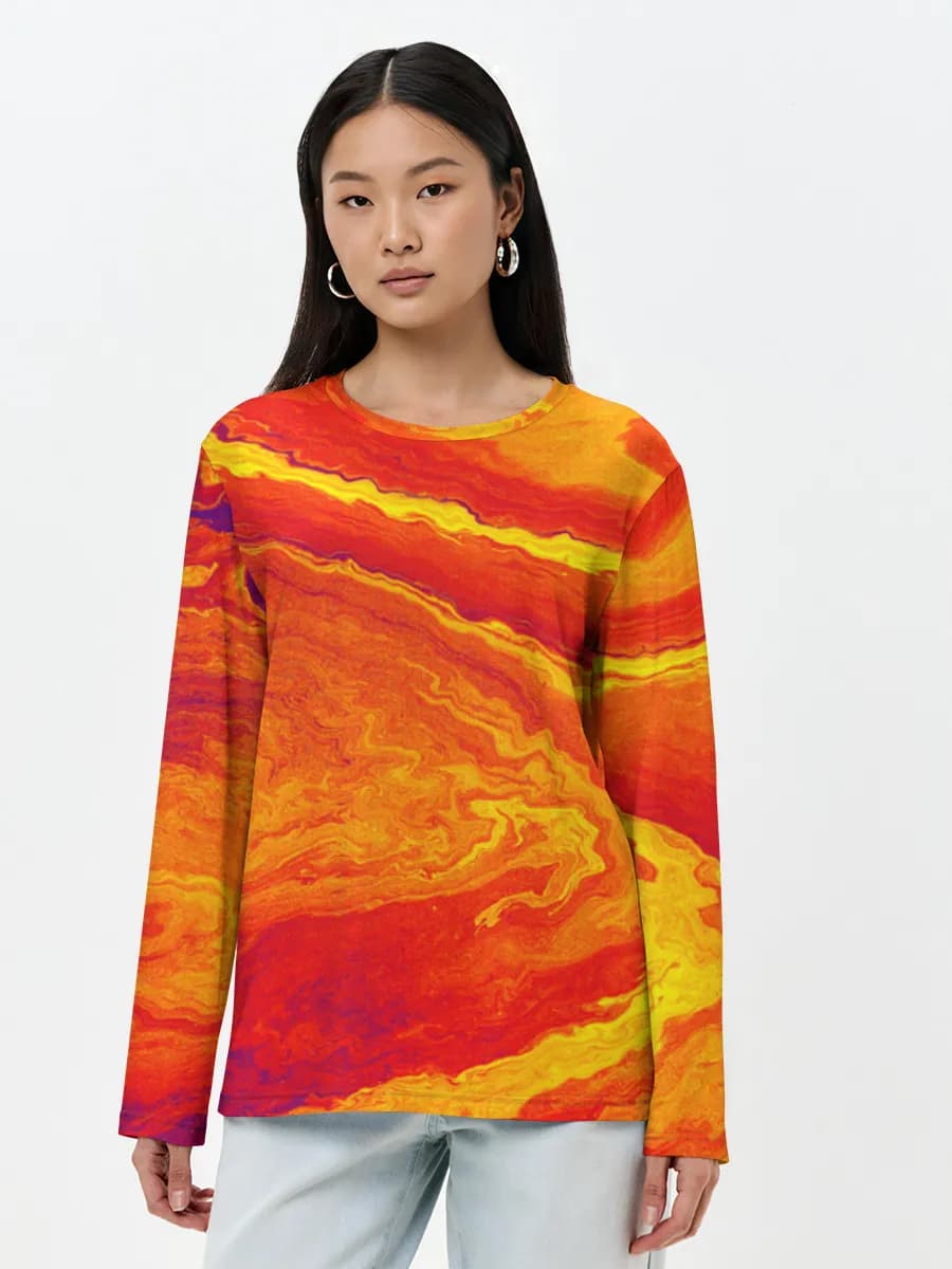 Women's long sleeve shirt. Cotton