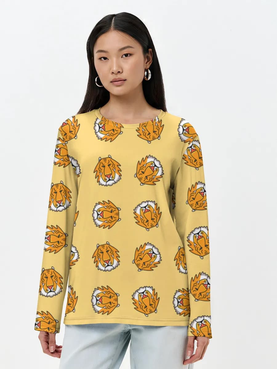 Women's long sleeve shirt. Cotton