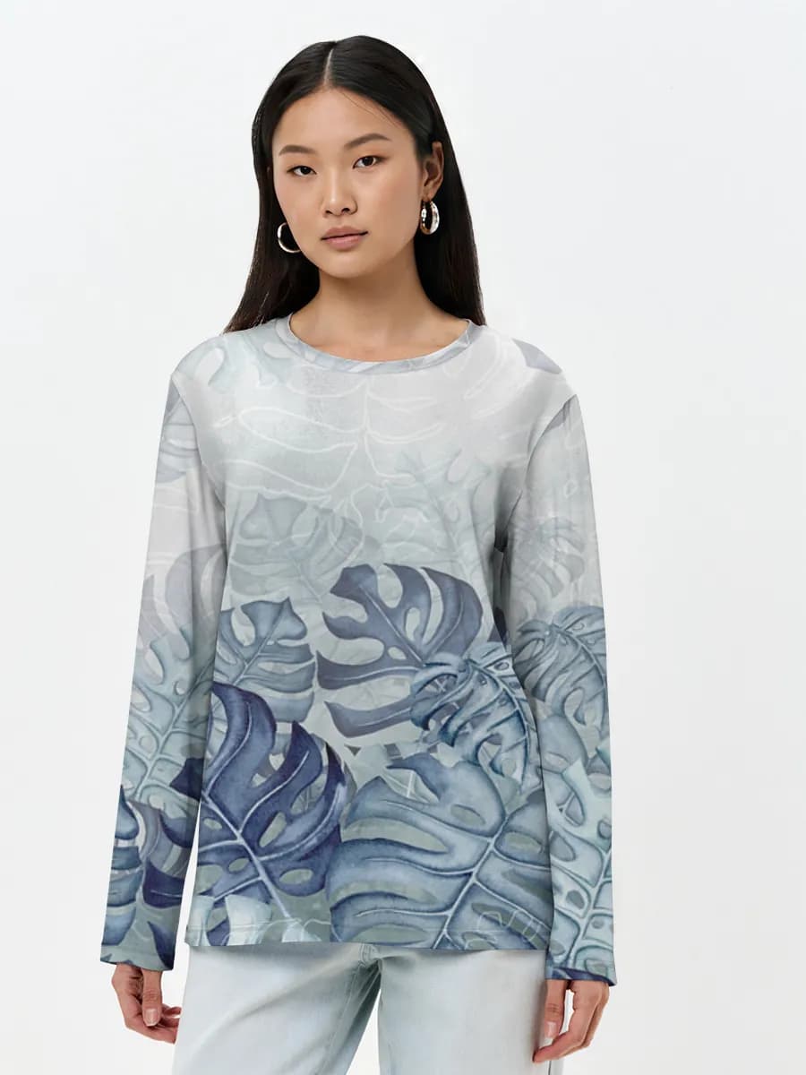 Women's long sleeve shirt. Cotton
