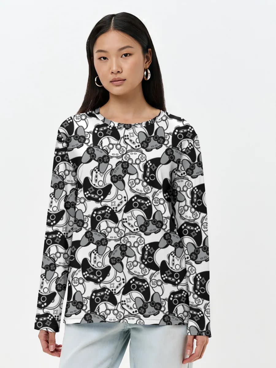 Women's long sleeve shirt. Cotton