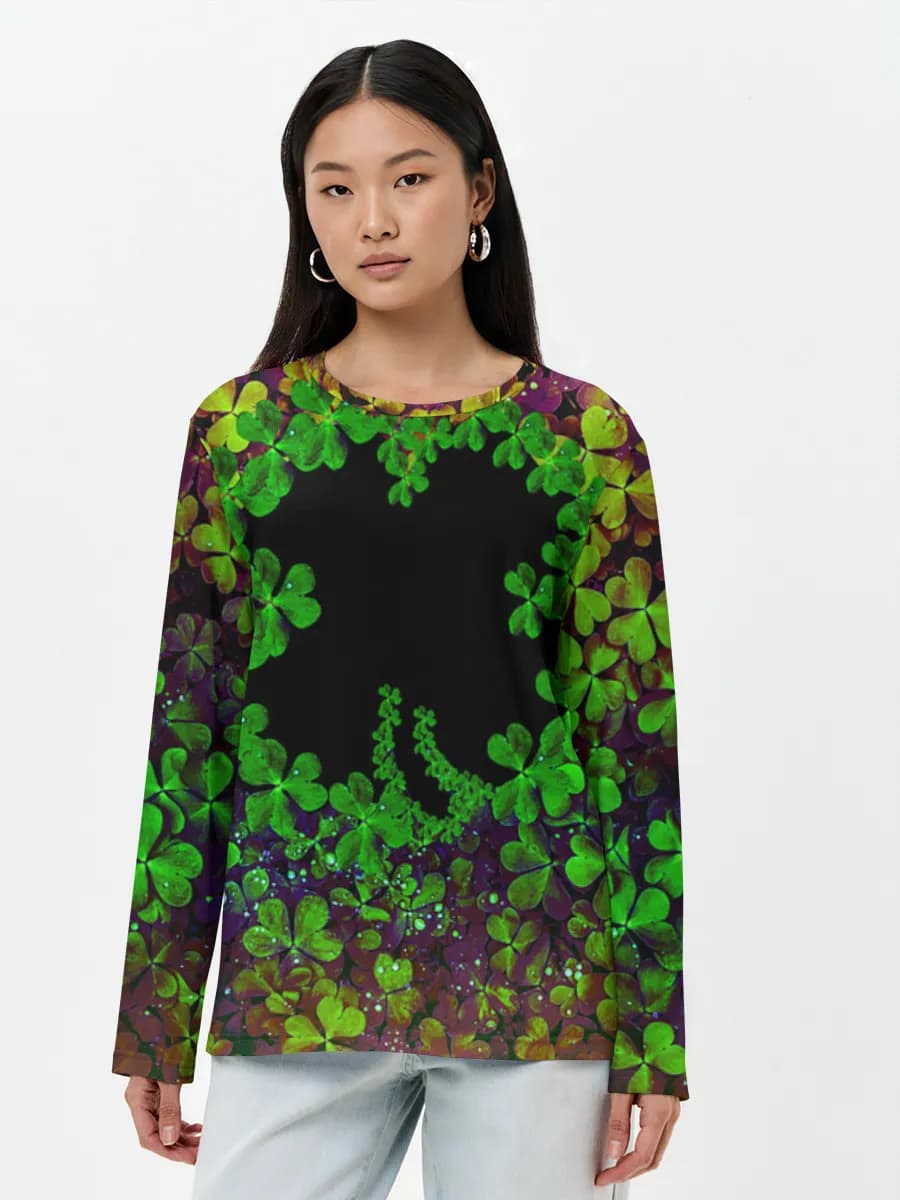 Women's long sleeve shirt. Cotton