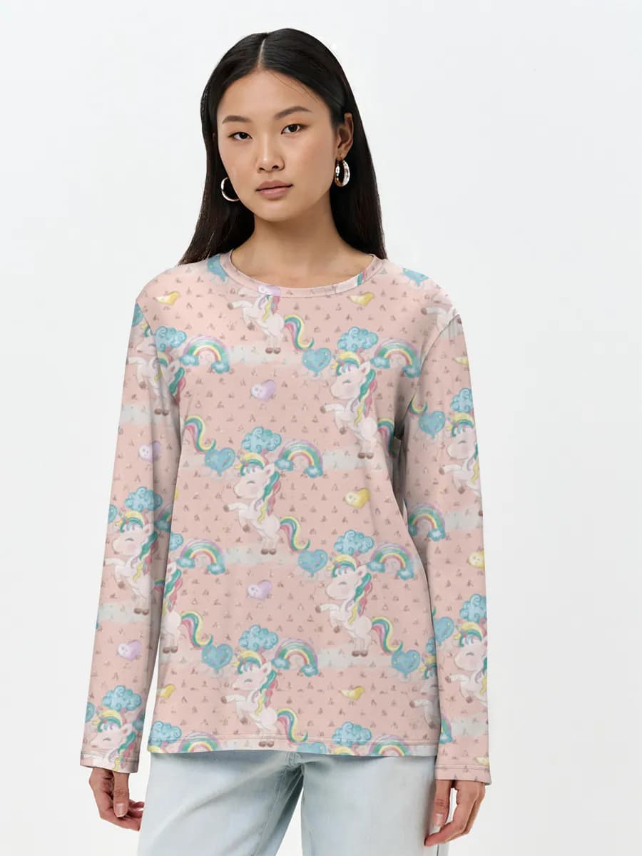 Women's long sleeve shirt. Cotton