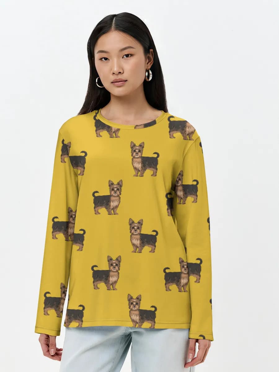 Women's long sleeve shirt. Cotton