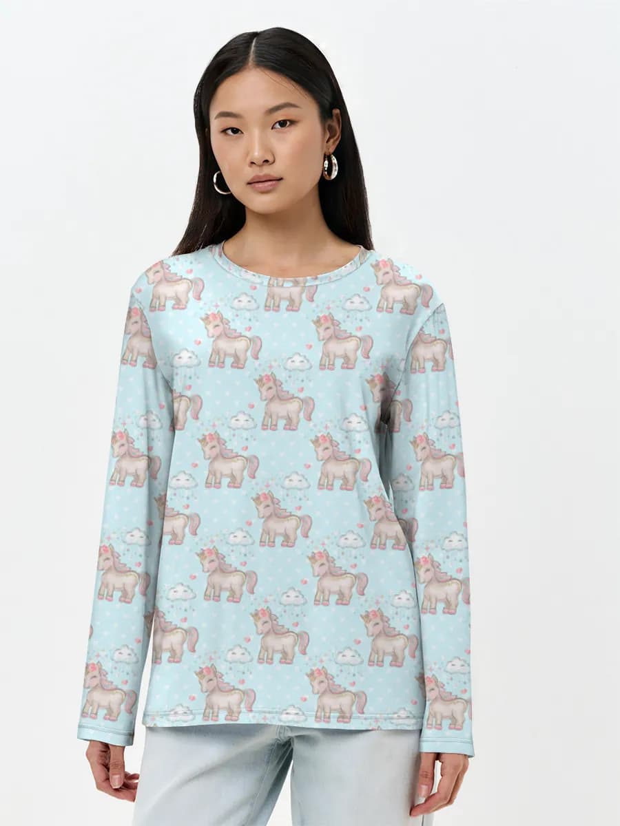 Women's long sleeve shirt. Cotton