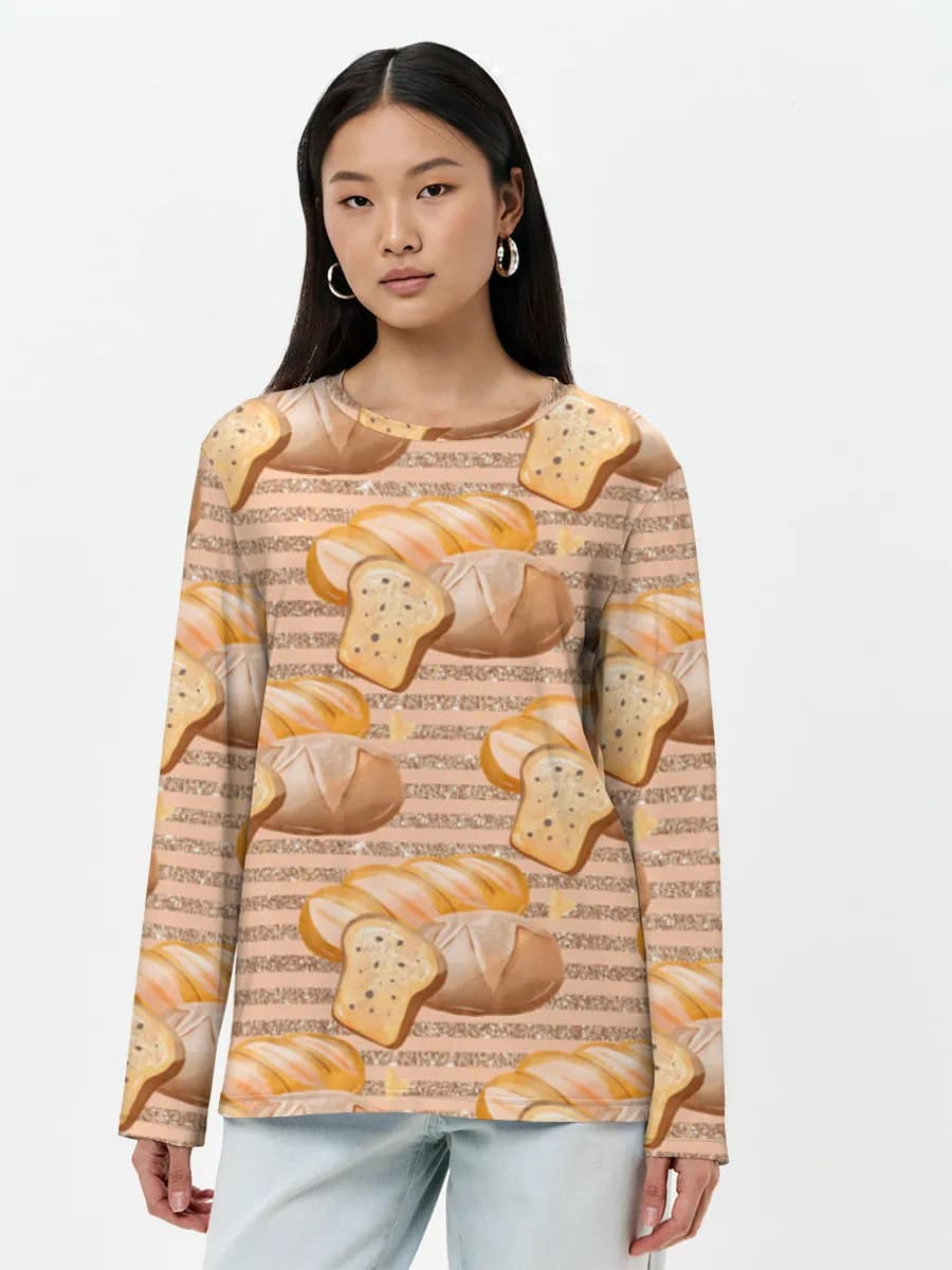 Women's long sleeve shirt. Cotton