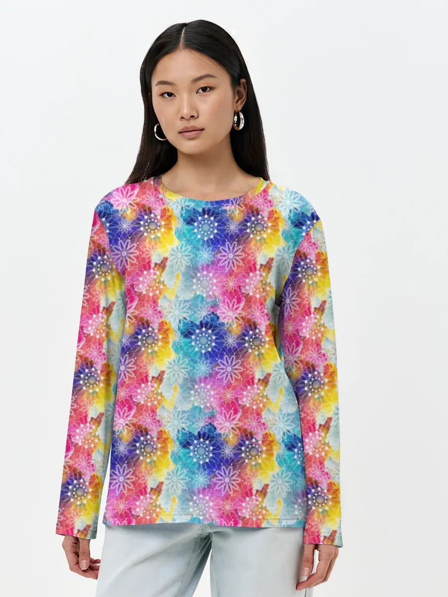 Women's long sleeve shirt. Cotton